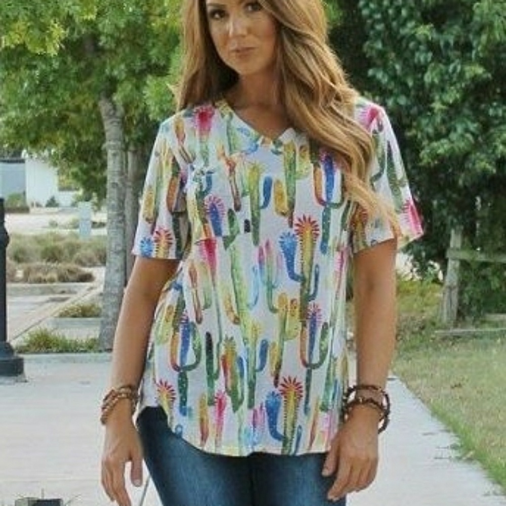 Colored In Cactus Top